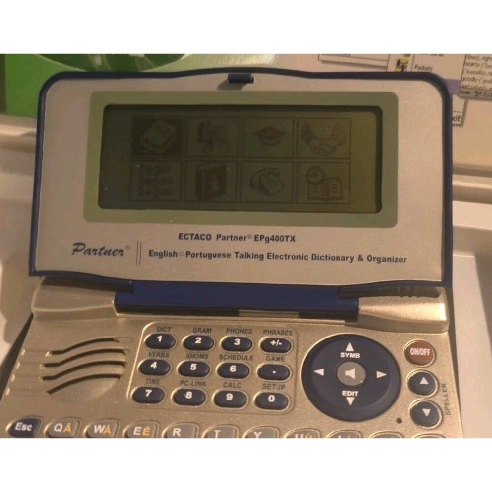 Ectaco Partner Portuguese  Talking Dictionary w/CD Epg400TX TESTED FREE SHIPPING